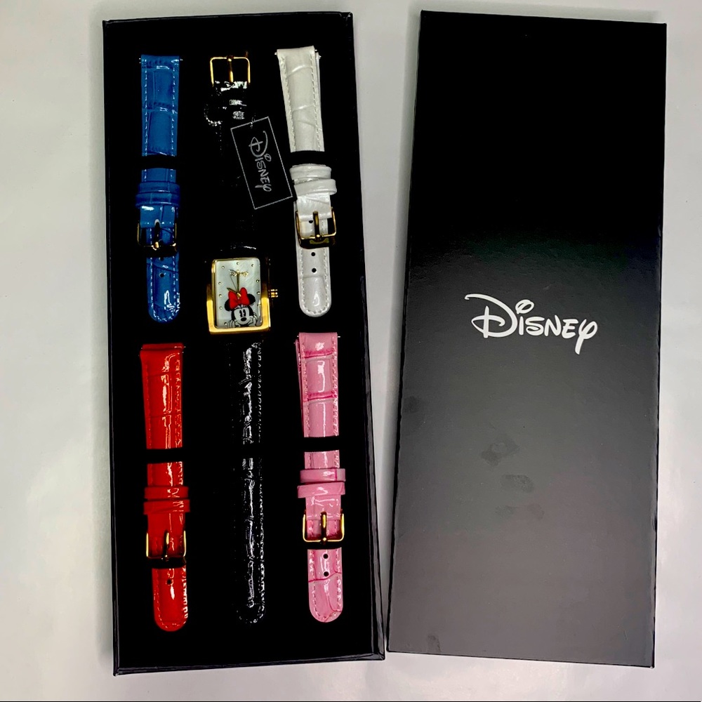 Minnie Mouse Watch w/ 5 Interchangeable Bands